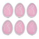 Clayre & Eef Decorative clothespins Egg 3x1x5 cm Pink Wood