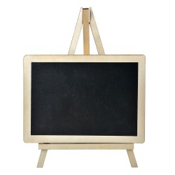 Clayre & Eef Tableau noir 20x1x15 cm Noir Bois