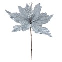 Clayre & Eef Plante artificielle Poinsettia Ø 45x57 cm Couleur argent Plastique