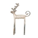 Clayre & Eef Decorative Figurine Deer 16x5x25 cm Beige Metal