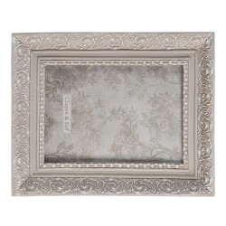 Clayre & Eef Cornice per foto 13x18 cm Grigio Plastica Rettangolo