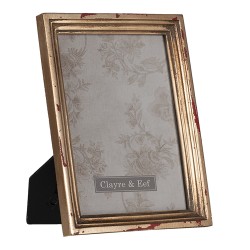 Clayre & Eef Photo Frame 13x18 cm Gold colored Polyresin Rectangle