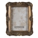 Clayre & Eef Photo Frame 10x15 cm Gold colored Polyresin Rectangle