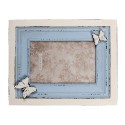 Clayre & Eef Photo Frame 10x15 cm Blue MDF Butterfly