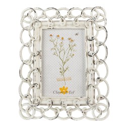 Clayre & Eef Photo Frame 10x15 cm Beige Plastic Glass