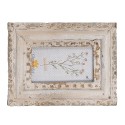 Clayre & Eef Cornice per foto 10x15 cm Beige Ferro Vetro