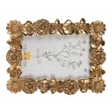 Clayre & Eef Photo Frame 10x15 cm Gold colored Plastic Glass