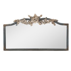 Clayre & Eef Mirror 69x4x39 cm Blue Grey Metal Glass