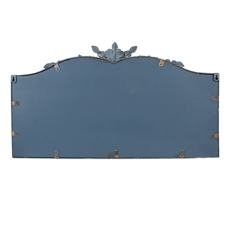 Clayre & Eef Miroir 69x4x39 cm Bleu Gris Métal Verre