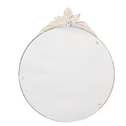 Clayre & Eef Spiegel 50x4x60 cm Beige Metaal Glas Rond