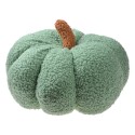 Clayre & Eef Coussin décoratif Citrouille Ø 28x18 cm Vert Tissu