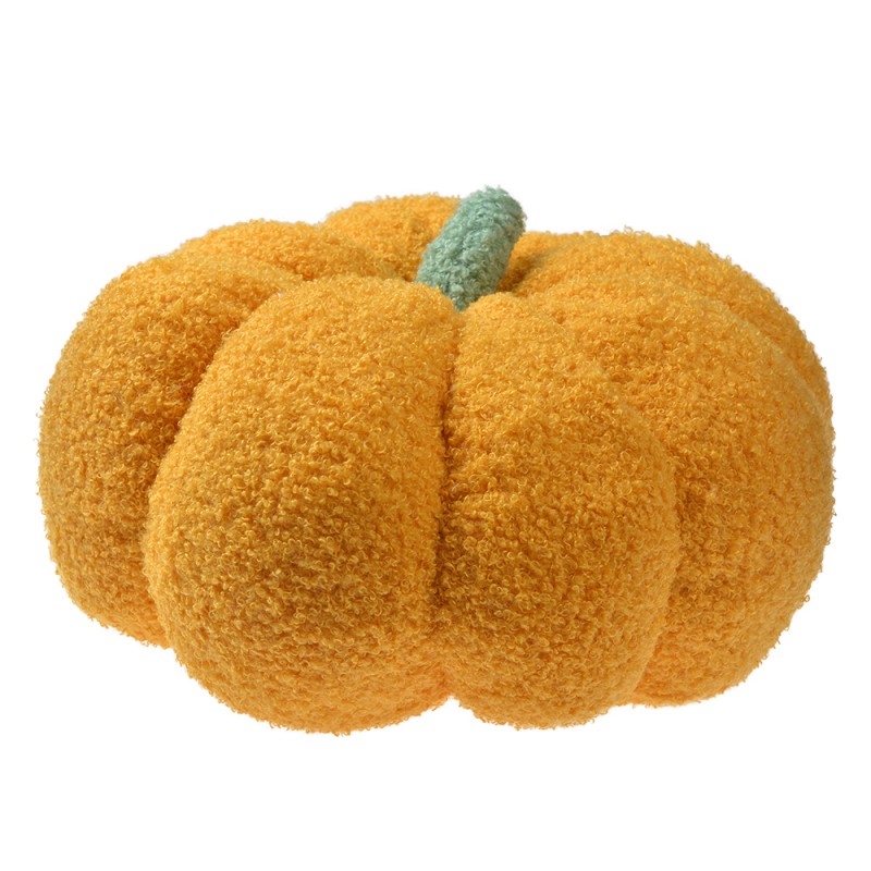 Clayre & Eef Decorative Cushion Pumpkin Ø 28x18 cm Yellow Fabric