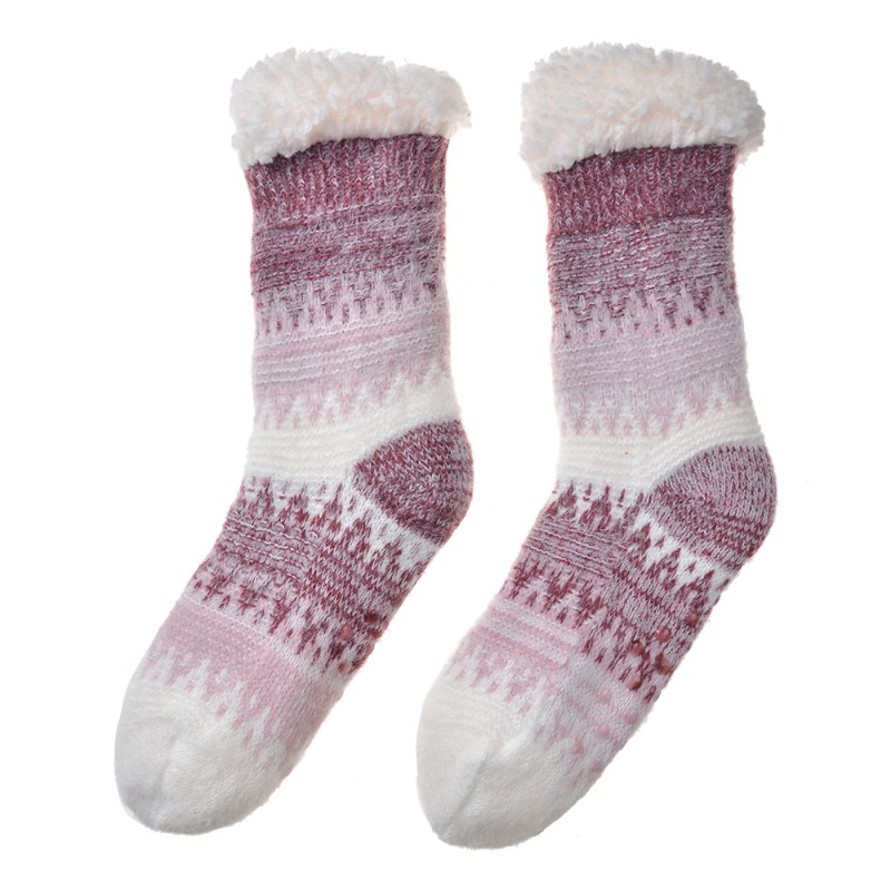 Clayre & Eef Home Socks one size Red Synthetic