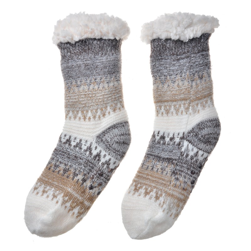 Clayre & Eef Home Socks one size Brown Synthetic