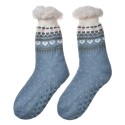 Clayre & Eef Chaussettes de maison one size Bleu Synthétique