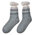 Clayre & Eef Chaussettes de maison one size Gris Synthétique