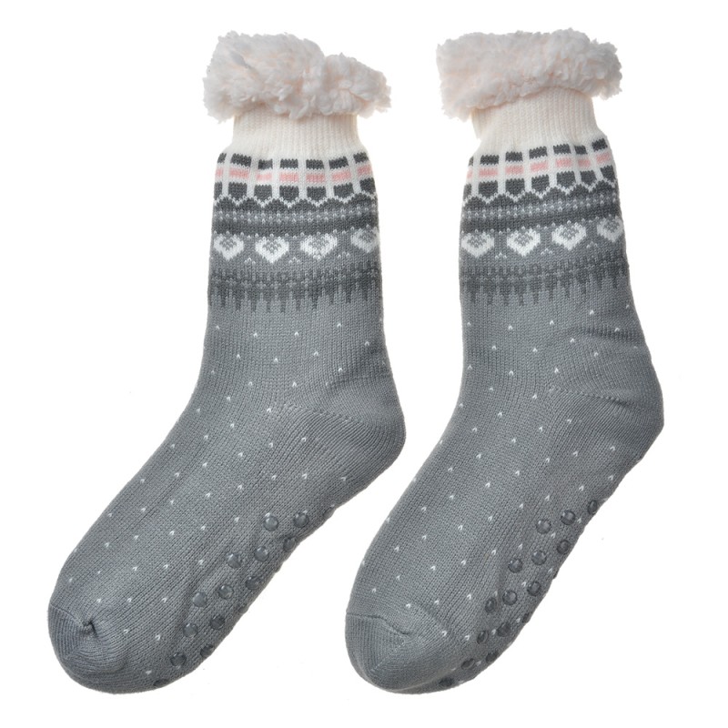 Clayre & Eef Home Socks one size Grey Synthetic