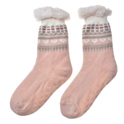 Clayre & Eef Chaussettes de maison one size Rose Synthétique