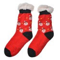 Clayre & Eef Christmas socks one size Red Synthetic