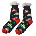 Clayre & Eef Chaussettes de Noël one size Noir Synthétique Voiture