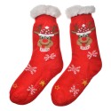 Clayre & Eef Christmas socks one size Red Synthetic Reindeer