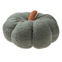 Clayre & Eef Decorative Cushion Pumpkin Ø 28x18 cm Green Fabric