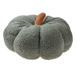 Clayre & Eef Cuscino decorativo Zucca Ø 28x18 cm Verde Tessuto