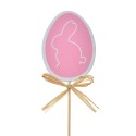 Clayre & Eef Plant stake Egg 30 cm Pink Wood