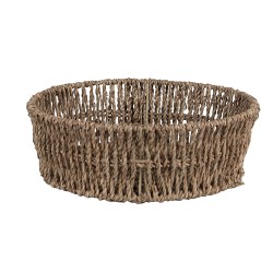 Clayre & Eef Storage Basket Set of 3 Brown Seagrass Rectangle