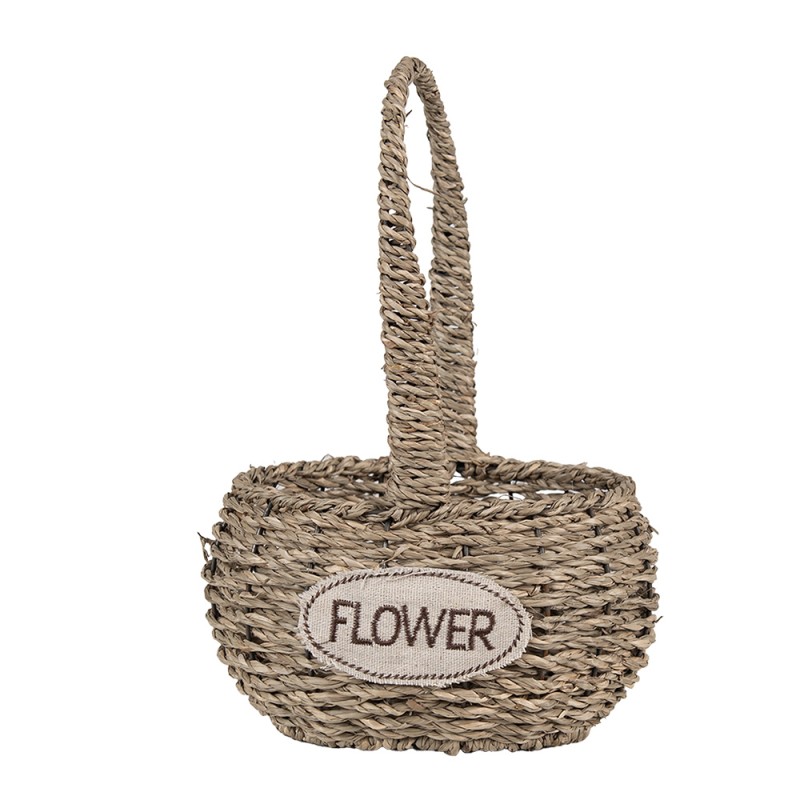 Clayre & Eef Storage Basket Set of 2 Brown Seagrass