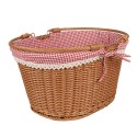 Clayre & Eef Basket with Handle 38x30x21 cm Brown Plastic