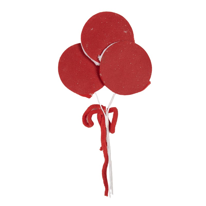 Clayre & Eef Christmas Decoration Lollipop 30 cm Red Plastic