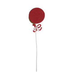 Clayre & Eef Christmas Decoration Lollipop 42 cm Red Plastic