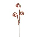 Clayre & Eef Christmas Decoration Lollipop 68 cm Red Green Plastic