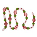 Clayre & Eef Christmas garland 150 cm Red Green Plastic