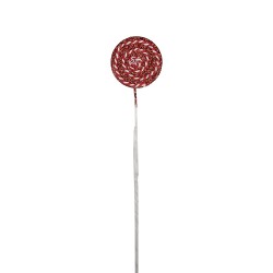 Clayre & Eef Christmas Decoration Lollipop 40 cm Red Plastic