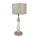 Clayre & Eef Lampada da tavolo Ø 33x75 cm Beige Ferro