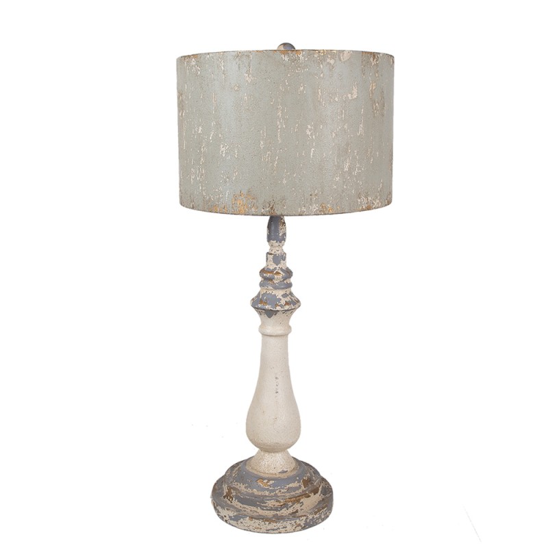 Clayre & Eef Lampe de table Ø 33x75 cm Beige Fer