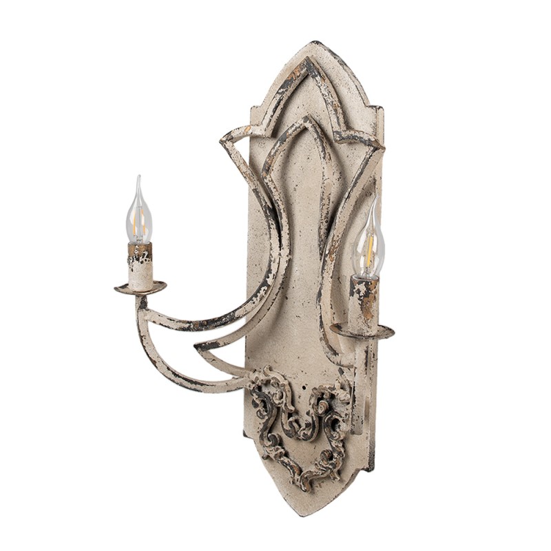 Clayre & Eef Wall Light 41x17x60 cm Beige Iron