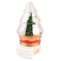 Clayre & Eef Cloche Casse-noisette 15x13x24 cm Rouge Vert Plastique Verre