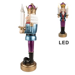 Clayre & Eef Figurine Nutcracker 41 cm Blue Purple Polyresin