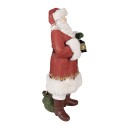 Clayre & Eef Beeld Kerstman 21x18x45 cm Rood Polyresin