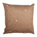 Clayre & Eef Housse de coussin 45x45 cm Marron Polyester Maison en pain d'épices