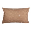 Clayre & Eef Housse de coussin 30x50 cm Marron Polyester Maison en pain d'épices