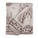 Clayre & Eef Throw Blanket 130x180 cm Beige Polyester Deer