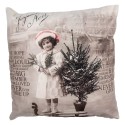 Clayre & Eef Cushion Cover 45x45 cm Beige Polyester Winter