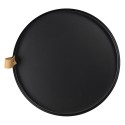 Clayre & Eef Décoration plateau Ø 30x3 cm Noir Fer Rond