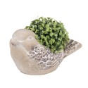 Clayre & Eef Planter Bird 25x14x14 cm Beige Stone