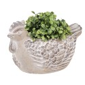 Clayre & Eef Planter Chicken 21x14x13 cm Beige Stone