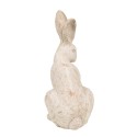 Clayre & Eef Figurine décorative Lapin 19x15x35 cm Beige Pierre